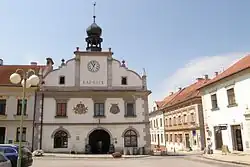 Radnice na náměstí Republiky v Nových Hradech