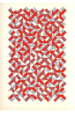 Radoslav Kratina, Kompozice I, serigrafie (1970)