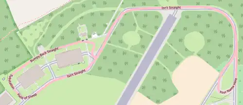 Testovací dráha Eboladrome, která stojí na RAF Wroughton.