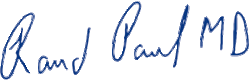 Rand Paul, podpis