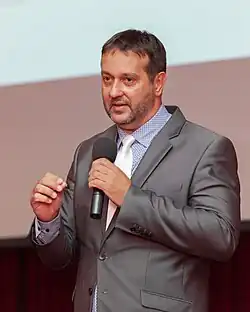 Rastislav Maďar během přednášky v Orlové v roce 2021