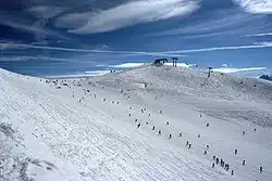 Tuxské Alpy, lyžování na svazích vrcholu Rastkogel