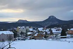 Zimní pohled na Rathmannsdorf