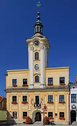 Skočovská radnice – sídlo samosprávy gminy