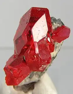 Realgar (důl Royal Reward, Green River Gorge, Franklin, King County, Washington, USA)
