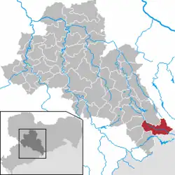 Rechenberg-Bienenmühle na mapě