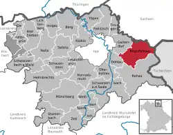 Regnitzlosau na mapě