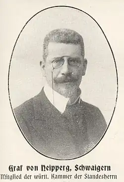 Hrabě Reinhard z Neippergu, v roce 1902