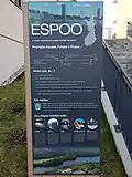 Reklama na finské město Espoo, po kterém je pojmenována 1. etapa projektu