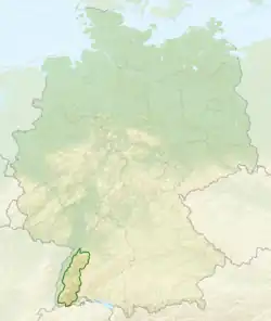 pohoří na fyzické mapě Německa