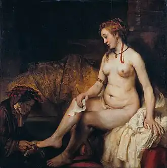 Rembrandt – Batšeba s dopisem od krále Davida (1654)