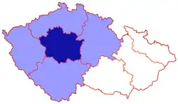 Arcidiecéze pražská na mapě