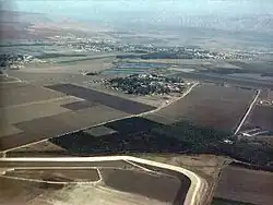 Letecký pohled na Rešafim