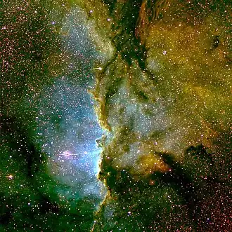Otevřená hvězdokupa NGC 6193 a mlhovina NGC 6188