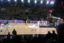 Basketbalový zápas v Rhénus Sport