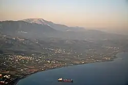 pobřeží z letadla