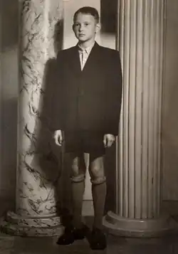 Richard Hänichen jako desetiletý Vladimír Novák (rok 1952)