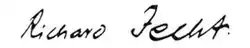 Richard Jecht – podpis