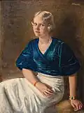 Paní Liesl Schönová (olej na plátně) 1935