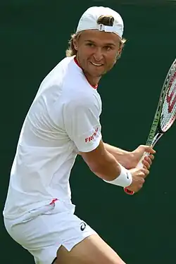 Leandro Riedi v kvalifikaci Wimbledonu 2023