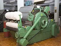 Mykací stroj na bavlnu z 30. let 20. století