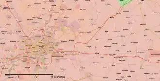 Mapa situace v Aleppu po ukončení bojů 22. prosince 2016 Syrská armáda Syrská opozice Kurdové Islámský stát Probíhající boje nebo nejasná situace