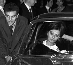 Rino Barillari a Sophia Lorenová, 1959