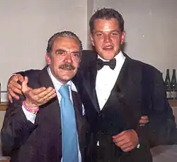 Barillari Rino a Matt Damon, Harry's Bar na Via Veneto, Řím, 1999