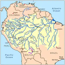 Río Grande v povodí Amazonky