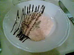 Risotto al parmigiano e aceto balsamico