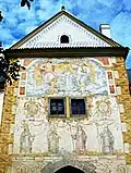 Výzdoba jihovýchodní (vnitřní) fasády