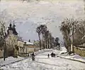 Camille Pissarro: Cesta do Versaiilles v Louveciennes (1869)