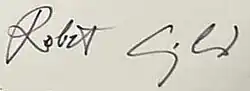 Robert Golob, podpis