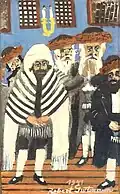 Robert Guttmann – Karpatoruští Židé v synagoze (1941)