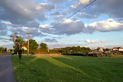 Pohled na vesnici od západu