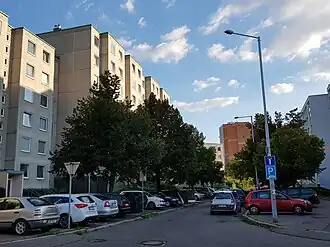 Pohled z Kardašovské směrem na jih