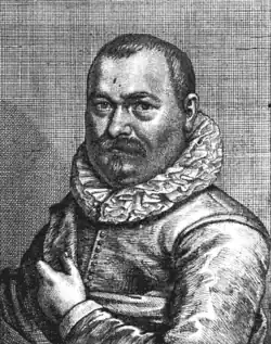 Adam Willaerts podle Jana Meyssense Portrét R. Saveryho, Het Gulden Cabinet Cornelise de Bie (1662)