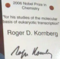 Roger D. Kornberg – podpis