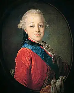 Portrét Pavla I. v dětských letech, 1761