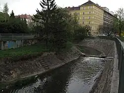 Rokytka v místech zaniklého mlýna