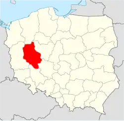 Arcidiecéze poznaňská na mapě