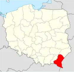 Arcidiecéze přemyšlská na mapě