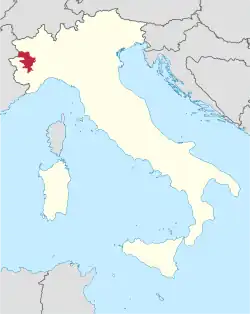 Arcidiecéze turínská na mapě