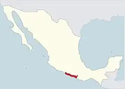 Arcidiecéze Acapulco na mapě