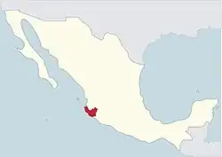 Diecéze Autlán na mapě