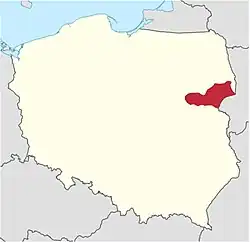 Diecéze drohiczynská na mapě