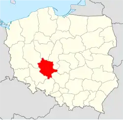 Diecéze kališská na mapě