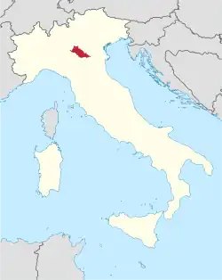 Diecéze mantovská na mapě