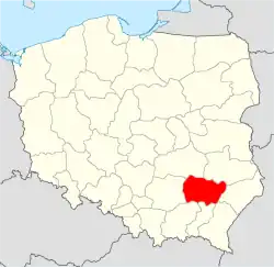 Diecéze sandoměřská na mapě