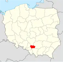 Diecéze sosnovecká na mapě